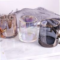1PCS Wine Glasses Water Glass Handmade Colorful Home Whiskey Glass Thick Bottom Ion Plated Fruit Juice Glass Glass Lightinthebox - thumbnail