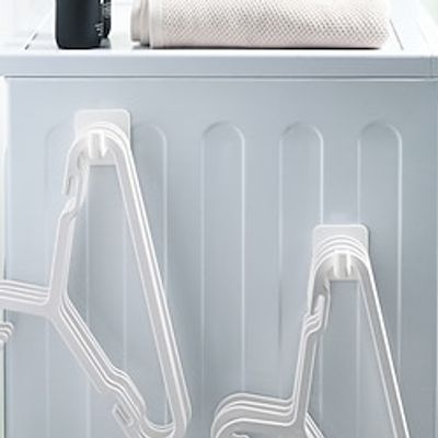 4pcs Provincial Space Wall Hanging Clothes Rack Storage Hook Balcony Storage Rack Multifunctional Punching Free Hook Organizing Rack miniinthebox 4pcs Provincial Space Wall Hanging Clothes Rack Storage Hook Balcony Storage Rack Multifunctional Punching Free Hook Organizing Rack miniinthebox