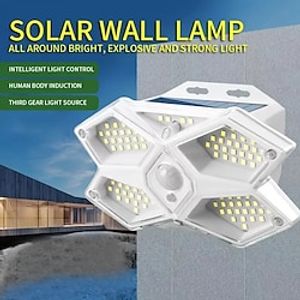 Outdoor Solar Lights Waterproof Wall Lamp Motion Sensor Street Light Security Flood Lamp For Garden Landscape Decor And Lighting miniinthebox