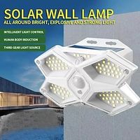 Outdoor Solar Lights Waterproof Wall Lamp Motion Sensor Street Light Security Flood Lamp For Garden Landscape Decor And Lighting miniinthebox - thumbnail