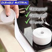 0.87''10.5ft2.2320cm Caulk Strip Tape PVC Self-Adhesive Decorative Sealing Tape Used for Kitchen Sink Toilet Bathroom Bathtub Floor Wall Edge Lightinthebox - thumbnail