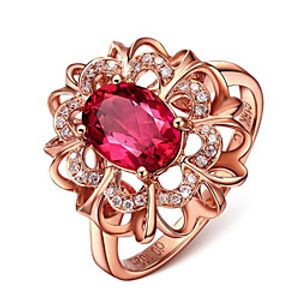 Women Band Ring Hollow Out Gold Gold Plated Flower Stylish 1pc 6 7 8 9 10 / Women's miniinthebox