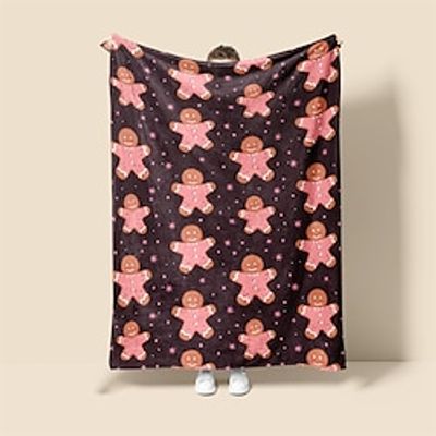 Christmas Stockings And Animals Scandinavian Super Soft Blanket,Lightweight Fashion Novelty Flannel Throw Blankets Warm 3D Printed All Seasons Room Decoration Gifts Christmas Decoration For Home Lightinthebox