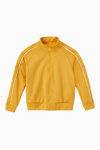 FF Embossed Zip Jacket in Tech Fabric