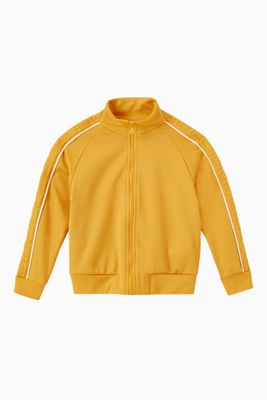 FF Embossed Zip Jacket in Tech Fabric