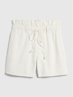 Paperbag Pull-On Denim Shorts - thumbnail