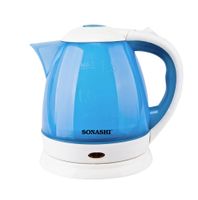 Sonashi 1.5L Plastic Body With Stainless Steel Wall Inside Cordless Kettle (SKT-1502) - thumbnail