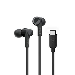 Belkin Rockstar Black In-Ear Earphones with USB-C Connector