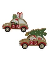 Homesmiths Christmas Advent Calendar Car Design Assorted 1 Piece - thumbnail