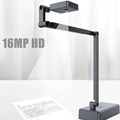 4K HD USB document camera 16MP webcam and visualizer image inversion foldable live presentations web conferencing for Windows Android and OS Lightinthebox