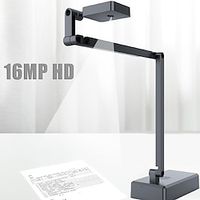 4K HD USB document camera 16MP webcam and visualizer image inversion foldable live presentations web conferencing for Windows Android and OS Lightinthebox - thumbnail