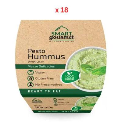 Smart Gourmet Roasted Pesto Hummus 18x225g