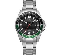Kenneth Scott Men's Analog BlackDial with green/Black bezel Dial Watch - K22041-SBSBH