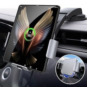 StarFire Wireless Car Charger For Galaxy Z Fold 4 3 2 iPhone Samsung W22 W21 Foldable Phone Holder Dual Coil Car Chargers Fast Charging miniinthebox