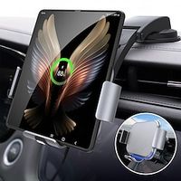 StarFire Wireless Car Charger For Galaxy Z Fold 4 3 2 iPhone Samsung W22 W21 Foldable Phone Holder Dual Coil Car Chargers Fast Charging miniinthebox - thumbnail