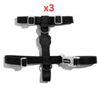 Zee Dog Neopro Black H-Harness Medium (Pack Of 3)