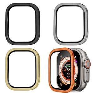 [4 Pack] Watch Screen Protector Compatible with Apple Watch Ultra 49mm Max Coverage Touch Sensitive HD Clear Tempered Glass Hard PC Watch Accessories miniinthebox