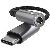 USB Type C to 3.5mm Female Headphone Jack Adapter USB C to Aux Audio Dongle Cable Cord Compatible with Samsung Galaxy S22 S21 S20 Ultra Note 20 Pixel 4 3 2 XL iPad Pro and More Lightinthebox - thumbnail