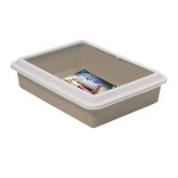 Georplast Max Cat Litter Tray - Beige (Pack Of 3)