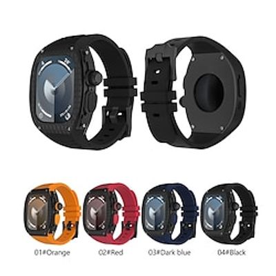 Sport Band Compatible with Apple Watch band 49mm with Case Luxury Adjustable Silicone Strap Replacement Wristband for iwatch Ultra Lightinthebox