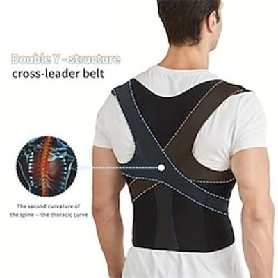 Posture Corrector For Women And Men, Adjustable Upper Back Brace With Clavicle Support For Neck, Shoulder And Upper Back Lightinthebox