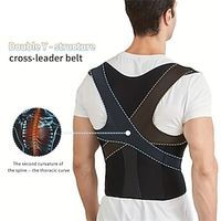 Posture Corrector For Women And Men, Adjustable Upper Back Brace With Clavicle Support For Neck, Shoulder And Upper Back Lightinthebox - thumbnail