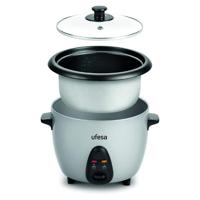 UFESA AR4010 Jasmin Jasmin Rice Cooker, 1L, 400W, Glass Lid, Removable Non-Stick Cooking Tray, Measuring Cup And Spoon Included