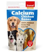 Sanal Dog Calcium Chicken Bones 80G - (Buy 3 Get 1 Free)