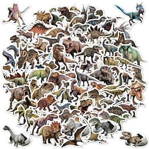 100Pcs Dinosaur Stickers Cool Jurassic Dinosaurs Sticker Vinyl Waterproof Stickers for Teens Adults Decals for Loptop Water Bottles Skateboard Phone (Dinosaur) miniinthebox