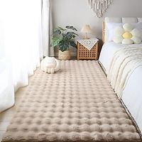 Cream Style Long Plush Bubble Imitation Rabbit Hair Living Room Coffee Table Blanket Floating Window Tatami Mat Floor Mat Bedroom Bedside Blanket Lightinthebox - thumbnail