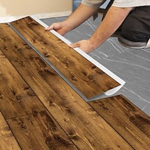 Multiple Types American Wood Grain Flooring Thickened Frosted Pvc Self-adhesive Bedroom Kitchen Bathroom School Office Removable Decorative Wall Sticker Floor Sticker Lightinthebox