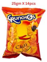 Crunchos Chilli Natural Potatoes 14X25gm (UAE Delivery Only)