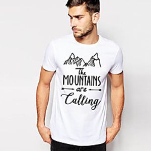 Men's Tee  T-shirt Pure Color Crew Neck Letter Printed Sport Athleisure T Shirt Top Short Sleeves Breathable Soft Comfortable Everyday Use Street Casual Daily Outdoor Lightinthebox