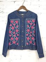 Casual Embroidery Women Denim Jackets