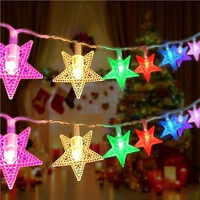 Led Fairy Star String Lights 100M 50M 30M Led Twinkle Flexible String Holiday Light 800Led 500Led 300Led For Home Party Xmas Garden Yard Decor Lighting AC220V 230V 240V EU Plug Lightinthebox