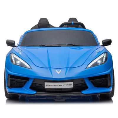 Megastar 12V Licensed Chevrolet Corvette C8 1 Seater Ride On Car For kids, Blue - TR2203 - BLU (UAE Delivery Only)
