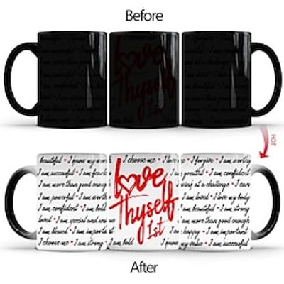 Love Color Changing Coffee Mug, 11oz Ceramic Coffee Cup, Heat Sensitive Water Cup, Summer Winter Drinkware, Valentine's Day Gifts Lightinthebox Love Color Changing Coffee Mug, 11oz Ceramic Coffee Cup, Heat Sensitive Water Cup, Summer Winter Drinkware, Valentine's Day Gifts Lightinthebox