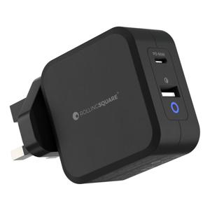 Rolling Square GaN Charger UK 65W - Black