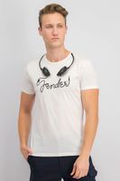 Mens Fender Headphone T-Shirt  White - thumbnail