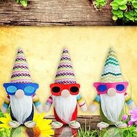 Christmas Decorations Knitted Non-woven Standing Face-less Dolls Creative Green Santa Claus Ornaments miniinthebox - thumbnail