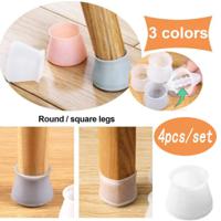 4pcs silicone table and chair foot cover table foot pad protection cover table and chair foot universal silicone pad table pad table leg protection c