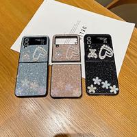 Phone Case For Samsung Galaxy Z Flip 5 Z Flip 4 Z Flip 3 for Women Girl Bling Glitter Shiny Shockproof TPU Lightinthebox