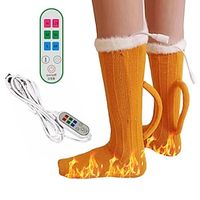 Winter Electric Heating Socks USB Adjustable Temperature Warm Heated Socks Foot Warmer Unisex Beer Mug Thermal Socks miniinthebox - thumbnail