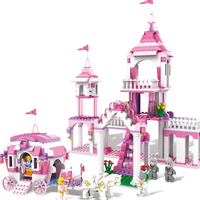 COGO Girl Series 13263 Cinderella Make-up 512 Pcs Building Block Sets Bricks Toys Gifts for Girls - thumbnail