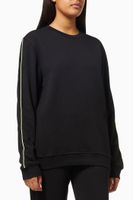 Maria Neon Piping Sweatshirt in Cotton - thumbnail