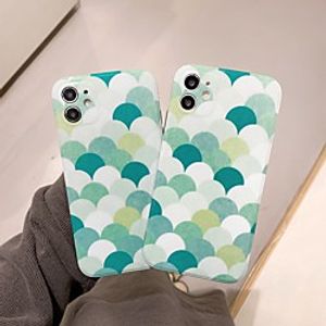 Phone Case For Apple Back Cover iPhone 12 Pro Max 11 SE 2020 X XR XS Max 8 7 Shockproof Dustproof Geometric Pattern TPU Lightinthebox