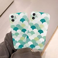 Phone Case For Apple Back Cover iPhone 12 Pro Max 11 SE 2020 X XR XS Max 8 7 Shockproof Dustproof Geometric Pattern TPU Lightinthebox - thumbnail