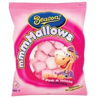 Beacon Pink And White Marshmallows 400gm (6001120080068) - thumbnail
