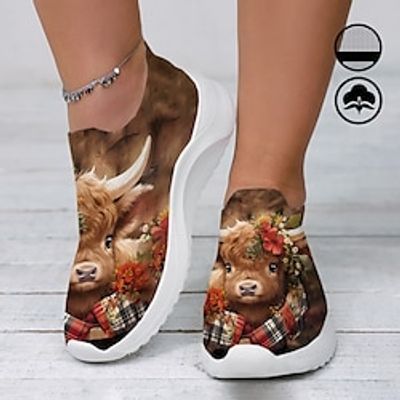 Women's Sneakers Slip-Ons Print Shoes Animal Print Plus Size Outdoor Daily Flat Heel Round Toe Closed Toe Fashion Casual Tissage Volant Loafer Floral Animal Patterned Brown Lightinthebox Women's Sneakers Slip-Ons Print Shoes Animal Print Plus Size Outdoor Daily Flat Heel Round Toe Closed Toe Fashion Casual Tissage Volant Loafer Floral Animal Patterned Brown Lightinthebox