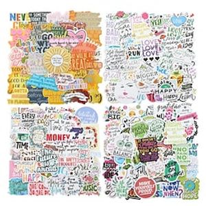 Stickers Positive Stickers 200Pcs Motivational Waterproof Vinyl Stickers for Water Bottle Hydroflasks Laptops Computers Phone for Women Adults Kids Students Teachers Employees Lightinthebox